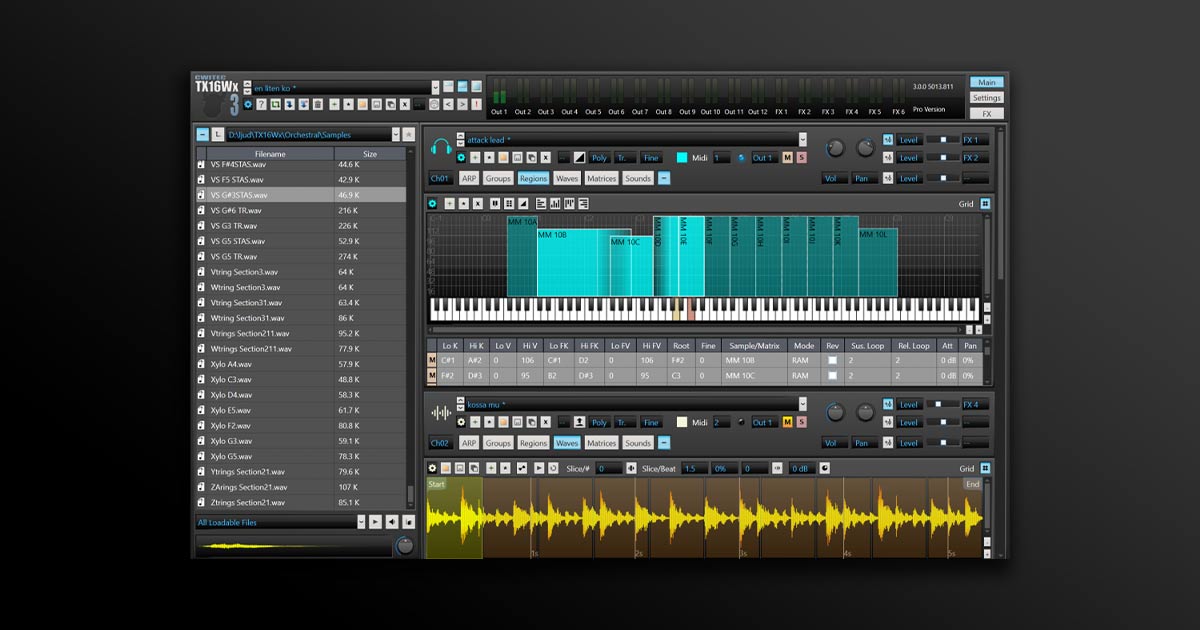 TX16Wx Software Sampler – sampler plug-in for creative musicians