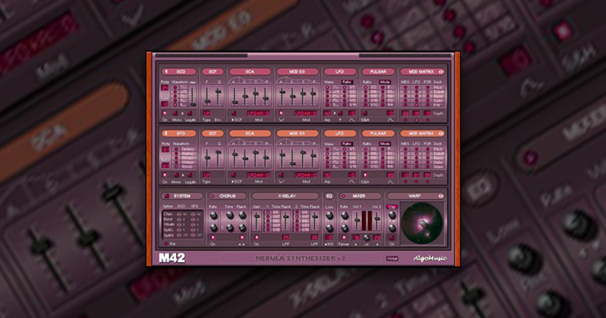 M42 Nebula V2 - Free VST Synth Plugin For Windows