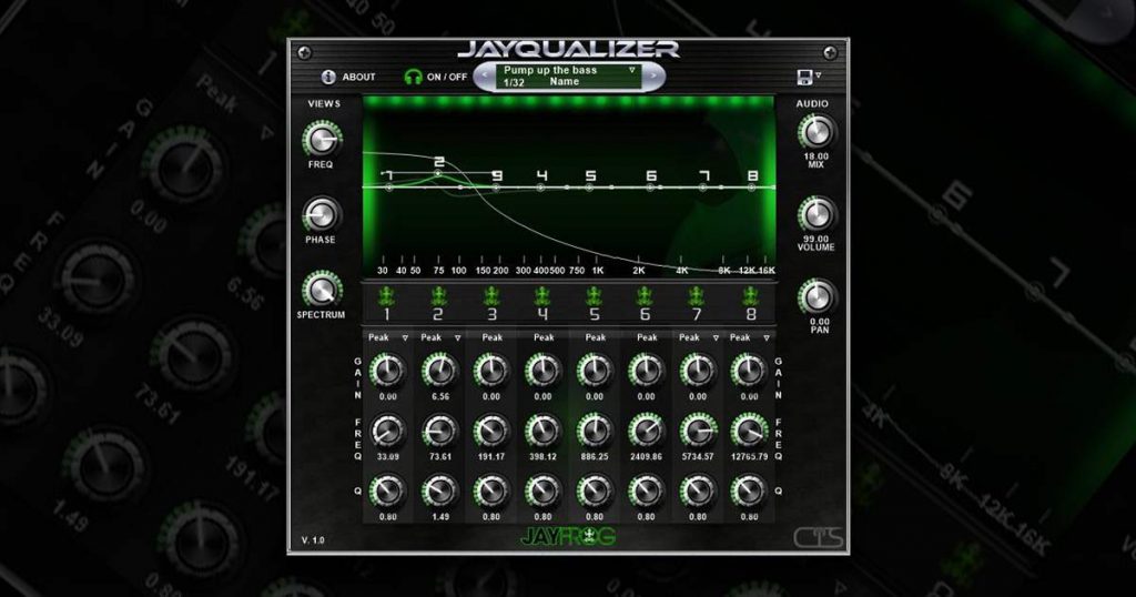 Dancelab Jayqualizer Free Parametric EQ VST For Windows Free VSTs