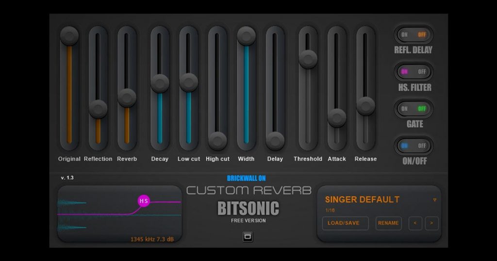 Bitsonic Custom Reverb - Free Reverb VST Effect For PC | Free VSTs