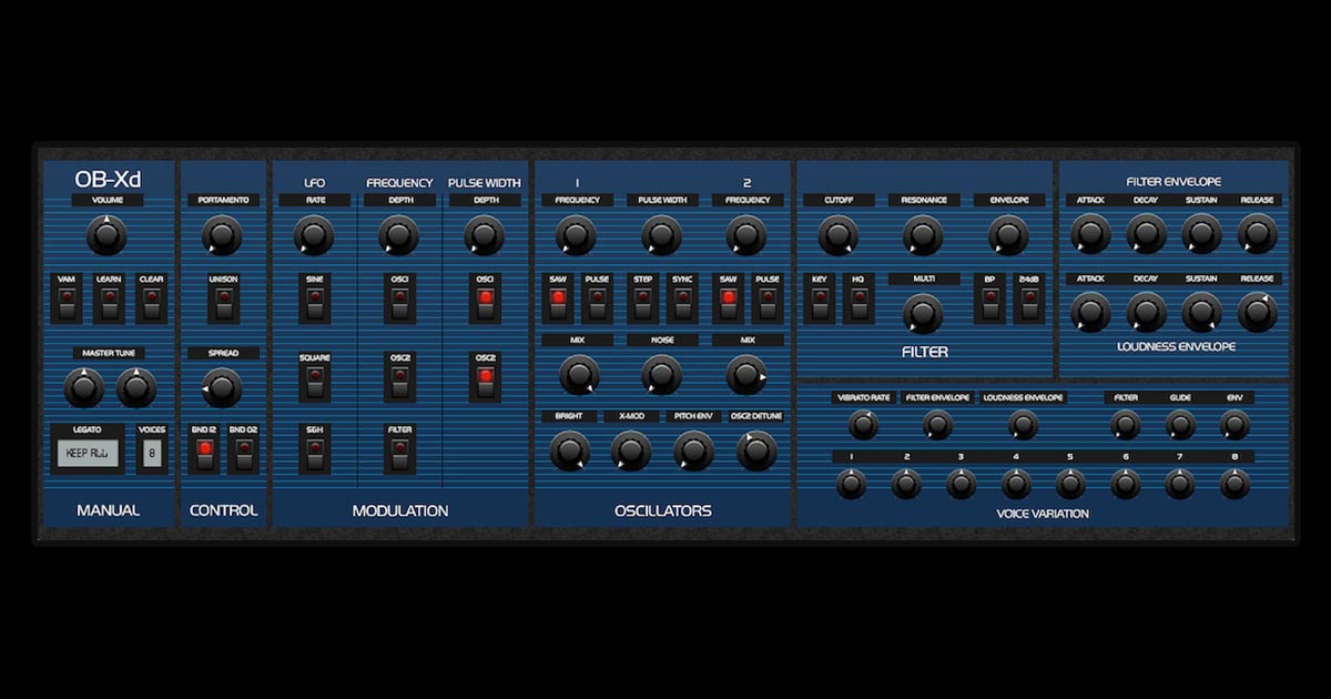 Download DiscoDSP OBxd - A Free Oberheim Synth VST Plugin