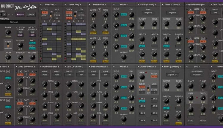 Full Bucket Modulair Free Synth For PC and Mac