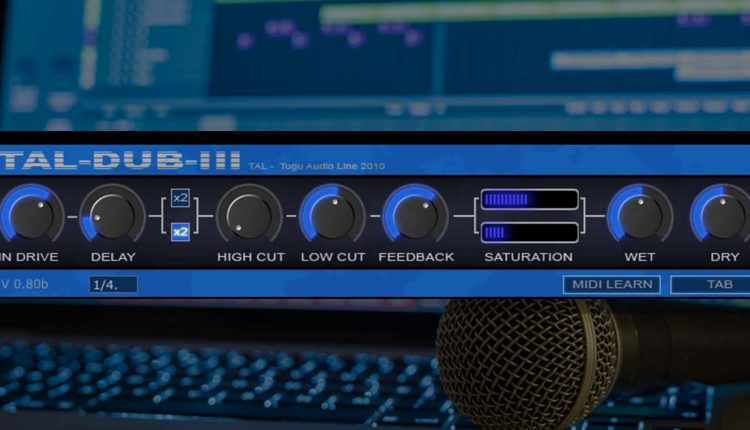 Togu Audio Line - Tal Dub III - Free Delay Plugin For PC & Mac