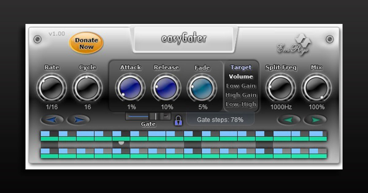 EasyGater - Free VST and AU Gate Plugin