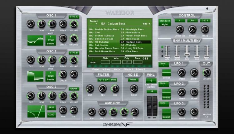 Download Noizefield Warrior VST Synth Plugin Free Today