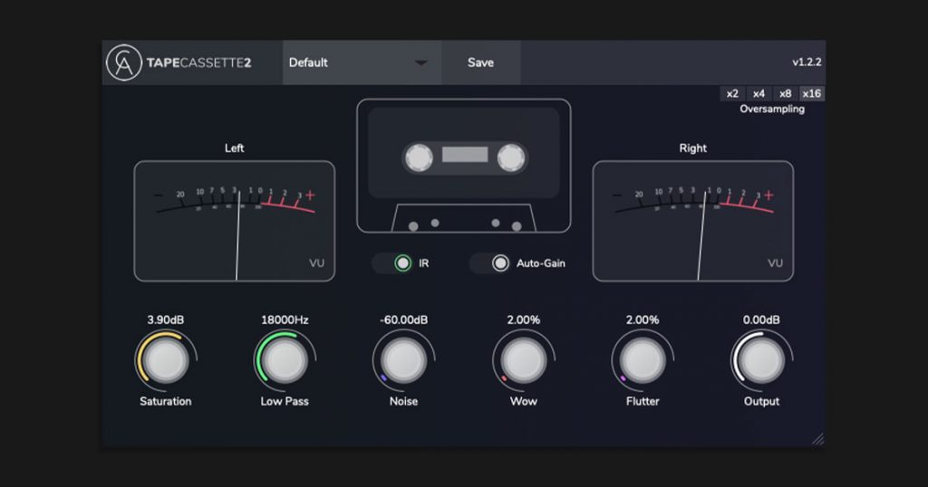 Tape Cassette 2 Free Tape Emulation Plugin Free VSTs