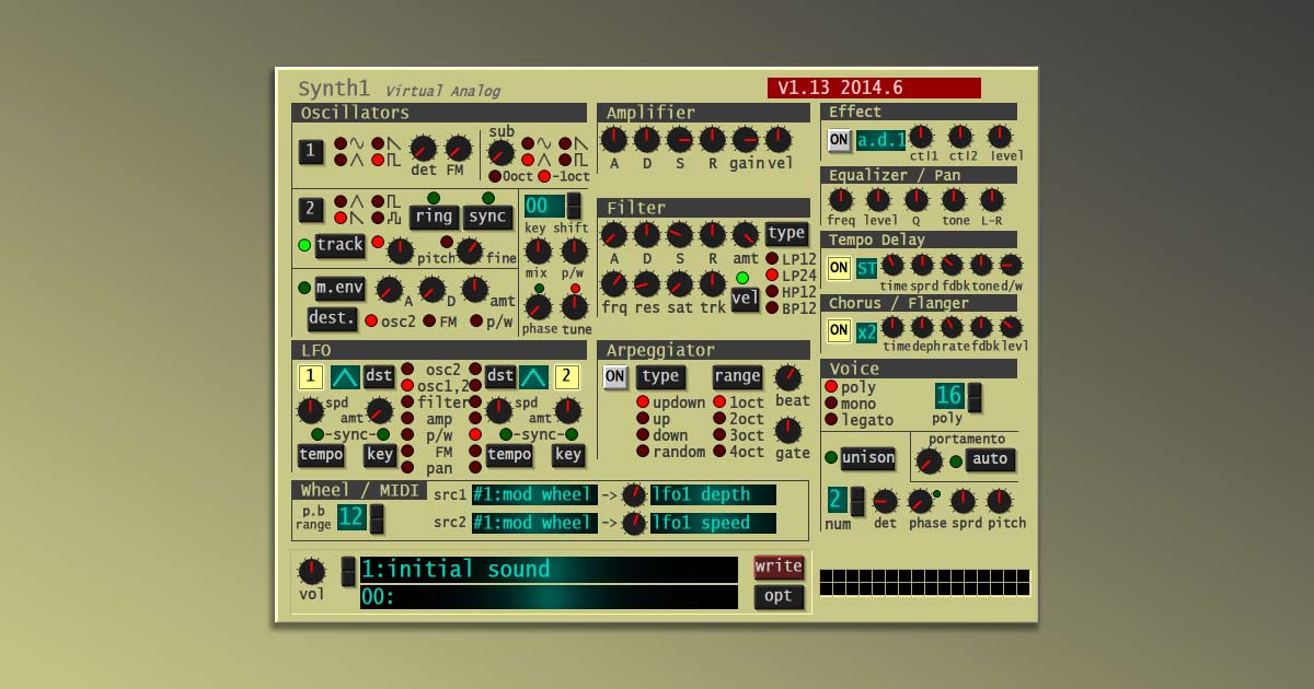 Download Synth1 VST Free For PC And Mac Today